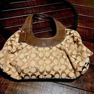 Coach Ergo Signature Pleated Satchel Shoulder Bag